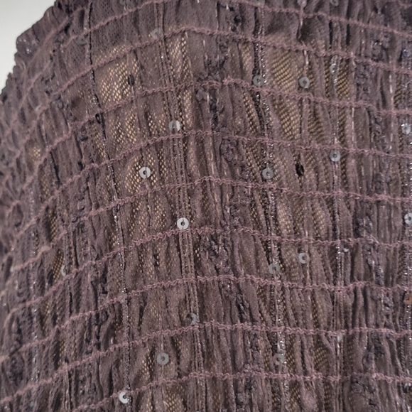 ROMEO & Juliette Couture Seersucker lined crackle maxi dress gown strapless - Picture 11 of 12